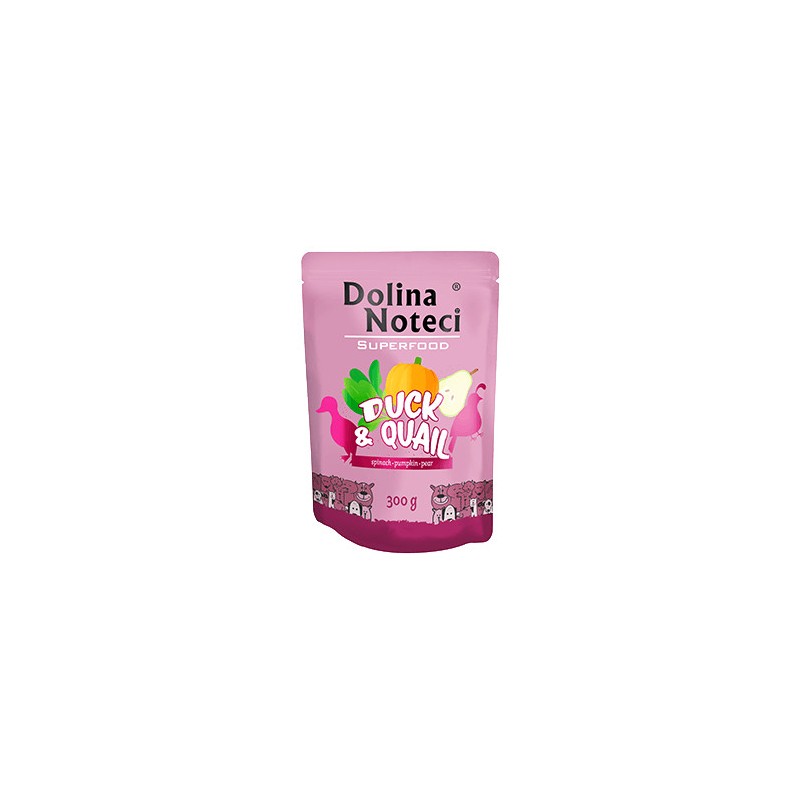 DOLINA NOTECI Superfood dla Psa Kaczka i Przepiórka (saszetka) 300g