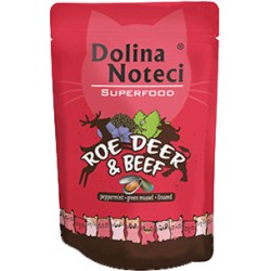 DOLINA NOTECI Superfood dla kota Sarna i Wołowina (saszetka) 12x 85g