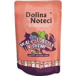 DOLINA NOTECI Superfood dla kota Cielęcina z Homarem i Krewetkami (saszetka) 85g