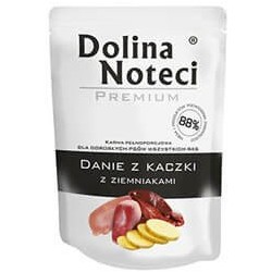 DOLINA NOTECI Danie dla Psa Kaczka z Ziemniakami (saszetka) 12x 300g