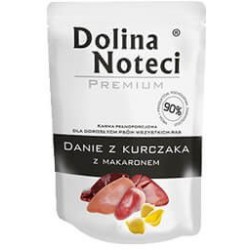 DOLINA NOTECI Danie dla Psa Kurczak z Makaronem (saszetka) 12x 300g