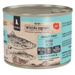 WIEJSKA ZAGRODA dla szczeniąt - Rybna uczta 6x 400g
