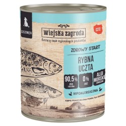 WIEJSKA ZAGRODA dla szczeniąt - Rybna uczta 400g