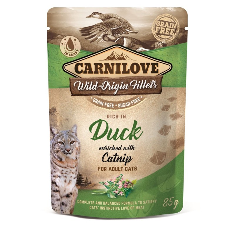 CARNILOVE CAT Pouch Duck and Catnip (saszetka) 85g