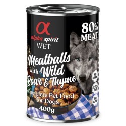 ALPHA SPIRIT Mięsne klopsiki z dzikiem i tymiankiem 400g