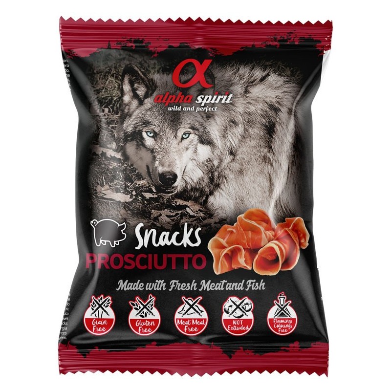 ALPHA SPIRIT Prosciutto - Przysmak w kostkach dla psa 50g