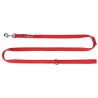 DINGO Smycz przedłużana z taśmy - czerwona (2,5 x 200-400 cm)