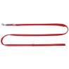 DINGO Smycz przedłużana z taśmy - czerwona (2,5 x 200-400 cm)