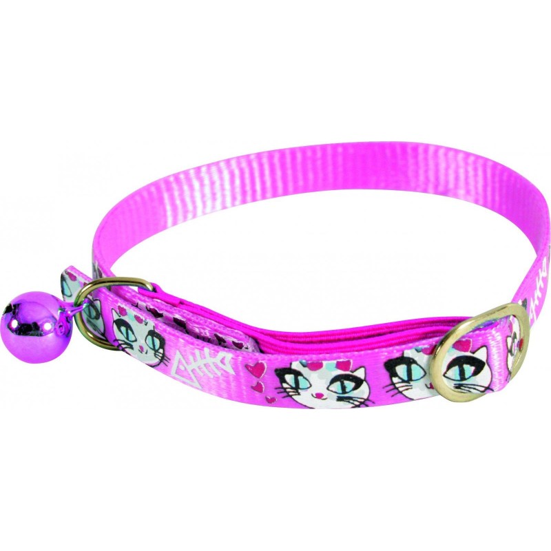 ZOLUX Obroża nylonowa dla kota LadyCat 30 cm - różowy