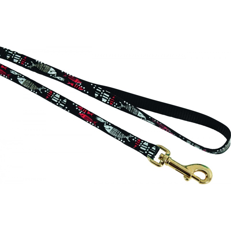 ZOLUX Smycz nylonowa dla kota Sardine 1 m - czarny
