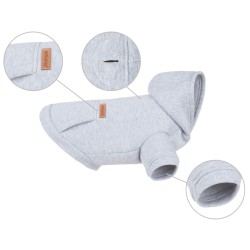AMIPLAY Bluza z kapturem TEXAS - Szara 45 cm