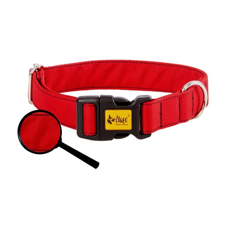 DINGO obroża "Scandi" - czerwona 3,0 x 60 cm