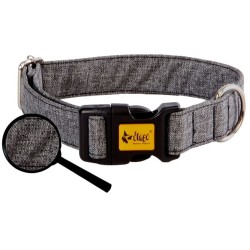 DINGO obroża "Scandi" - szara 2,0 x 45 cm