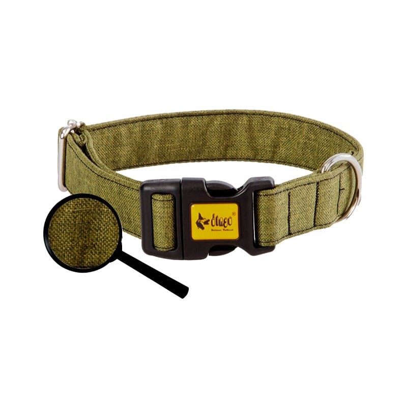 DINGO obroża "Scandi" - zielona 2,0 x 45 cm