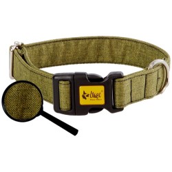 DINGO obroża "Scandi" - zielona 3,0 x 60 cm