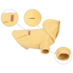AMIPLAY Bluza z kapturem TEXAS - Żółta 30 cm