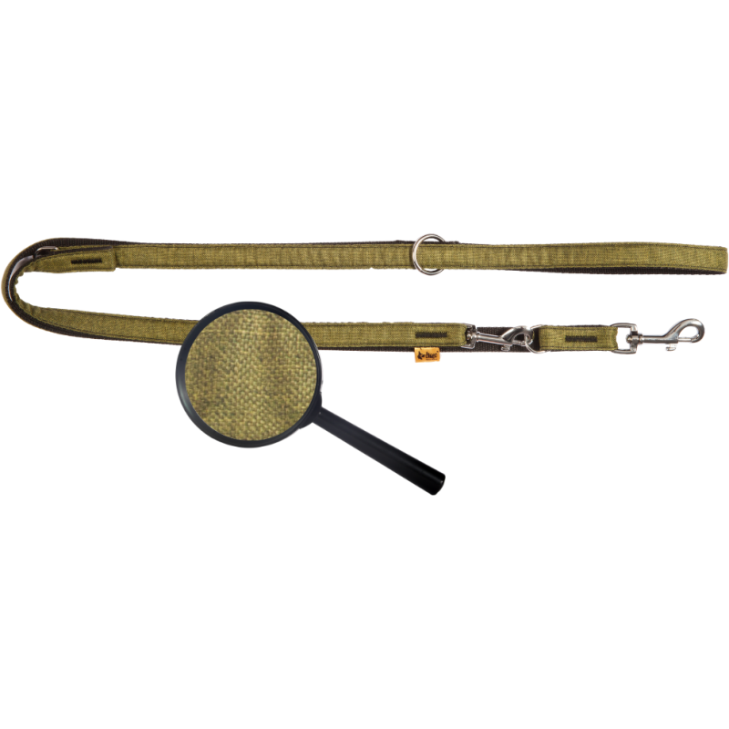 DINGO smycz "Scandi" przedłużana - zielona 2,0 x 220 cm