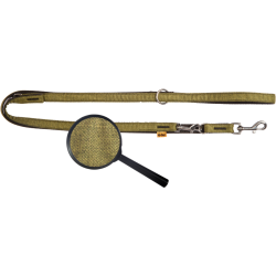 DINGO smycz "Scandi" przedłużana - zielona 3,0 x 220 cm