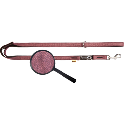 DINGO smycz "Scandi" przedłużana - fioletowa 3,0 x 220 cm