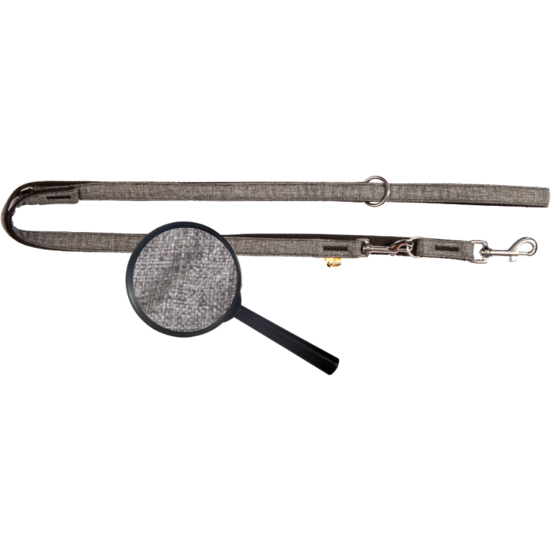 DINGO smycz "Scandi" przedłużana - szara 3,0 x 220 cm