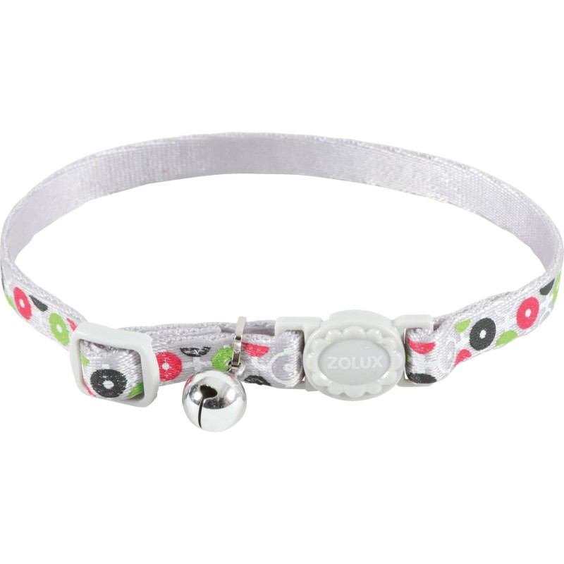 ZOLUX Obroża regulowana nylonowa Arrow - szary