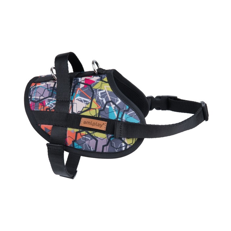 AMIPLAY Szelki amiForce Adventure - Paint/Abstrakcja XS