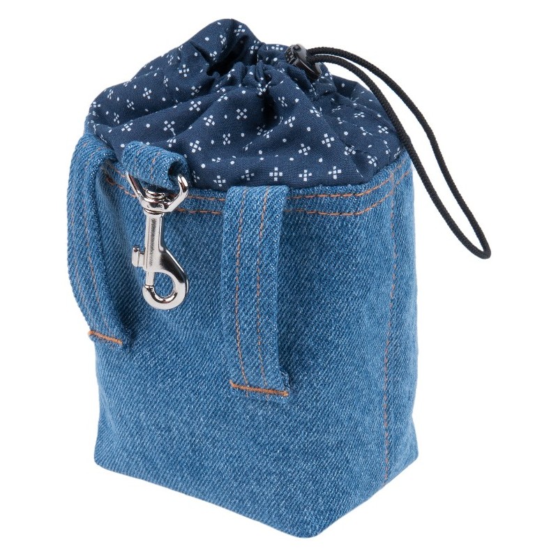 AMIPLAY Torebka na przysmaki Denim - Niebieska