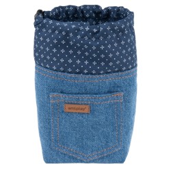 AMIPLAY Torebka na przysmaki Denim - Niebieska