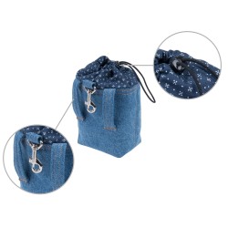 AMIPLAY Torebka na przysmaki Denim - Niebieska