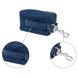 AMIPLAY Torebka na worki do odchodów Denim - Granatowa