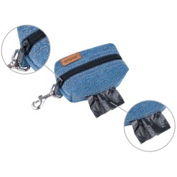 AMIPLAY Torebka na worki do odchodów Denim - Niebieska