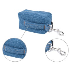 AMIPLAY Torebka na worki do odchodów Denim - Niebieska