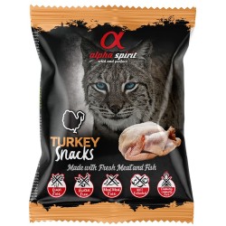 ALPHA SPIRIT Indyk - Przysmak w kostkach dla kota 50g