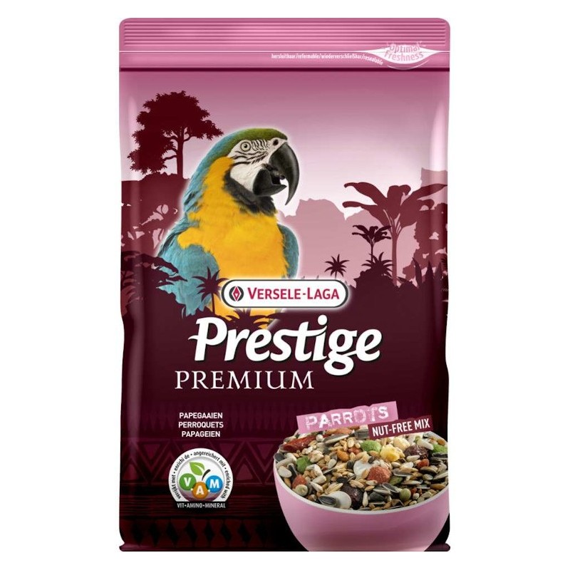 VERSELE-LAGA Parrots Premium 2kg - pokarm dla dużych papug (bez orzechów)