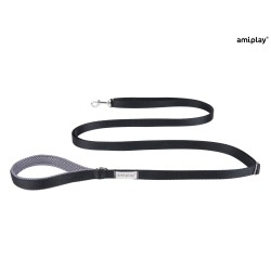 AMIPLAY Smycz regulowana Easy Fix Samba - Czarna S