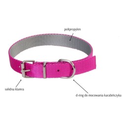 DINGO Obroża Energy Silver (1,6 x 40 cm) - pomarańczowo/szara