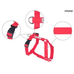 AMIPLAY Szelki Guard Samba - Czerwone S