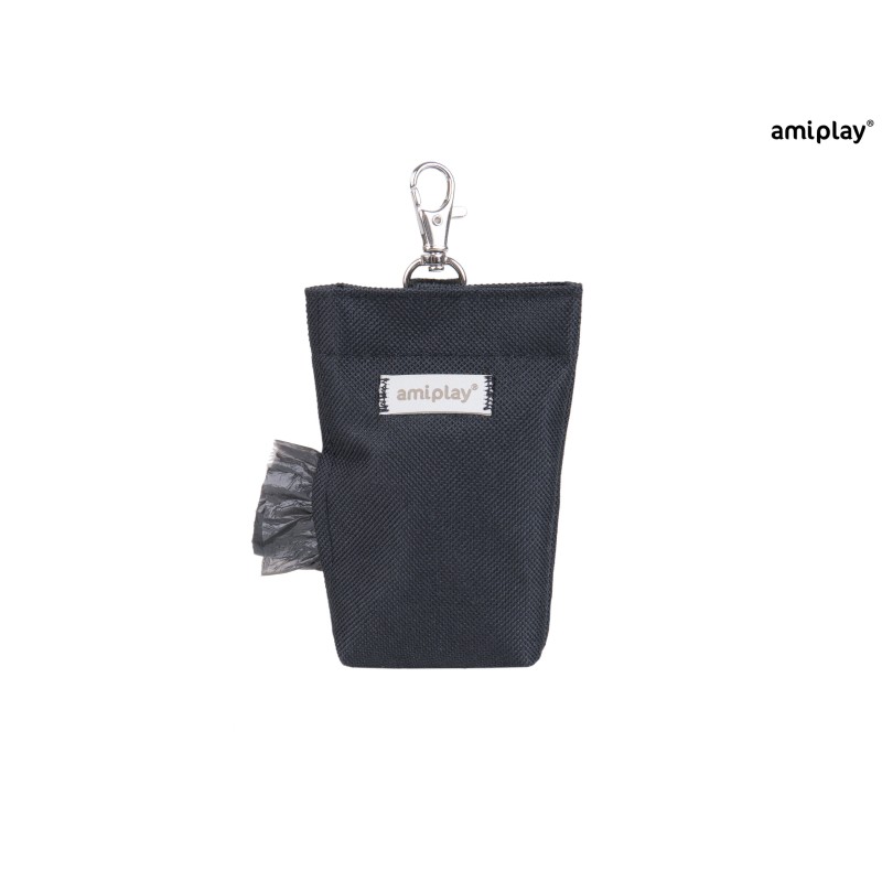 AMIPLAY Torebka na worki do odchodów Samba - Czarna