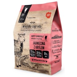 WIEJSKA ZAGRODA dla kota - Jagnięcina z krylem 10 kg