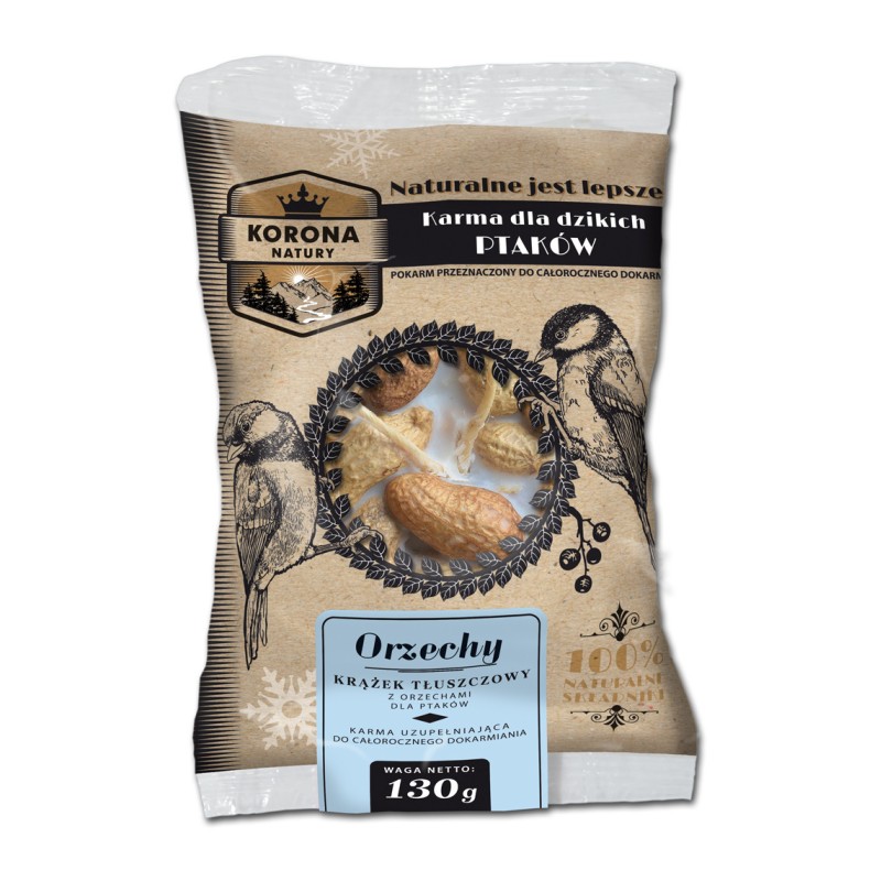 NATURAL-VIT Korona Natury Krążek tłuszczowy 130g - orzechowy