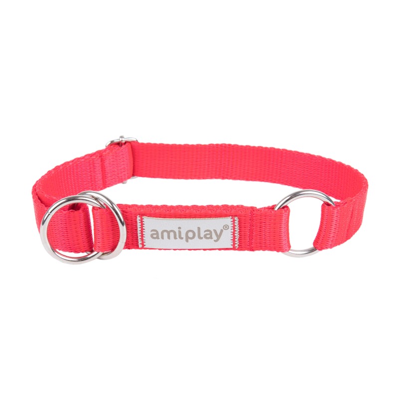 AMIPLAY Obroża półzaciskowa Samba - Czerwona L