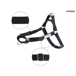 AMIPLAY Szelki regulowane EASY GO Samba - Czarne L