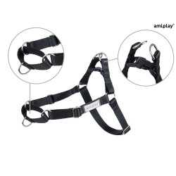 AMIPLAY Szelki regulowane EASY GO Samba - Czarne XL