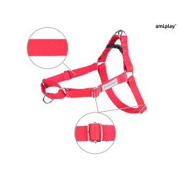 AMIPLAY Szelki regulowane EASY GO Samba - Czerwone L