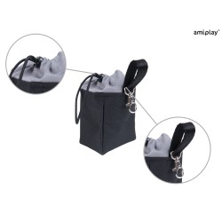 AMIPLAY Torebka na przysmaki Samba - Czarna