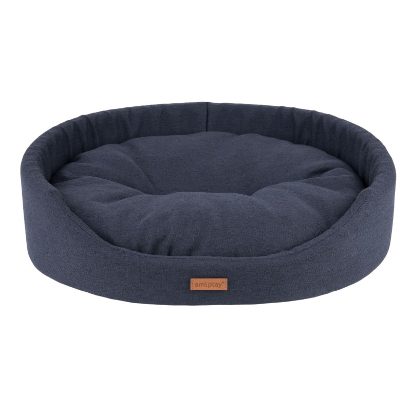 AMIPLAY Montana Legowisko owalne - Czarne S