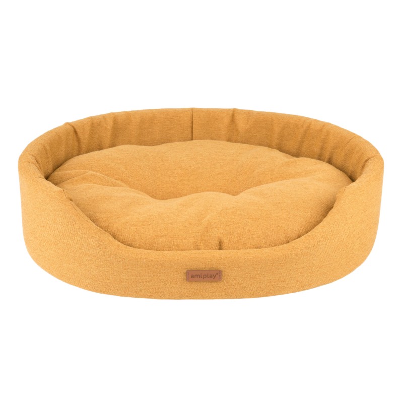 AMIPLAY Montana Legowisko owalne - Żółte L