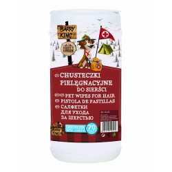 BARRY KING Chusteczki pielęgnacyjne do sierści 70 szt. / op.