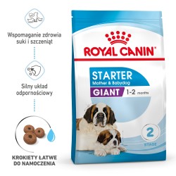 ROYAL CANIN Giant Starter Mother & Babydog karma sucha dla suk w ciąży i laktacji, szczeniąt ras olbrzymich 15 kg
