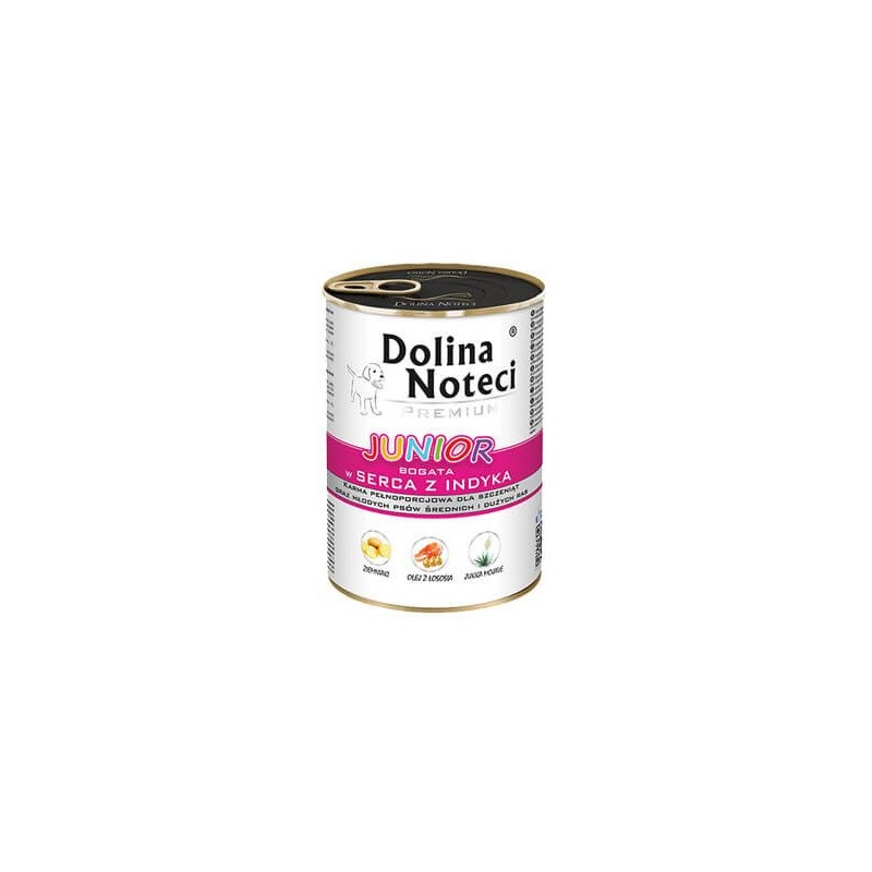 DOLINA NOTECI Premium Junior - serca z indyka 400g
